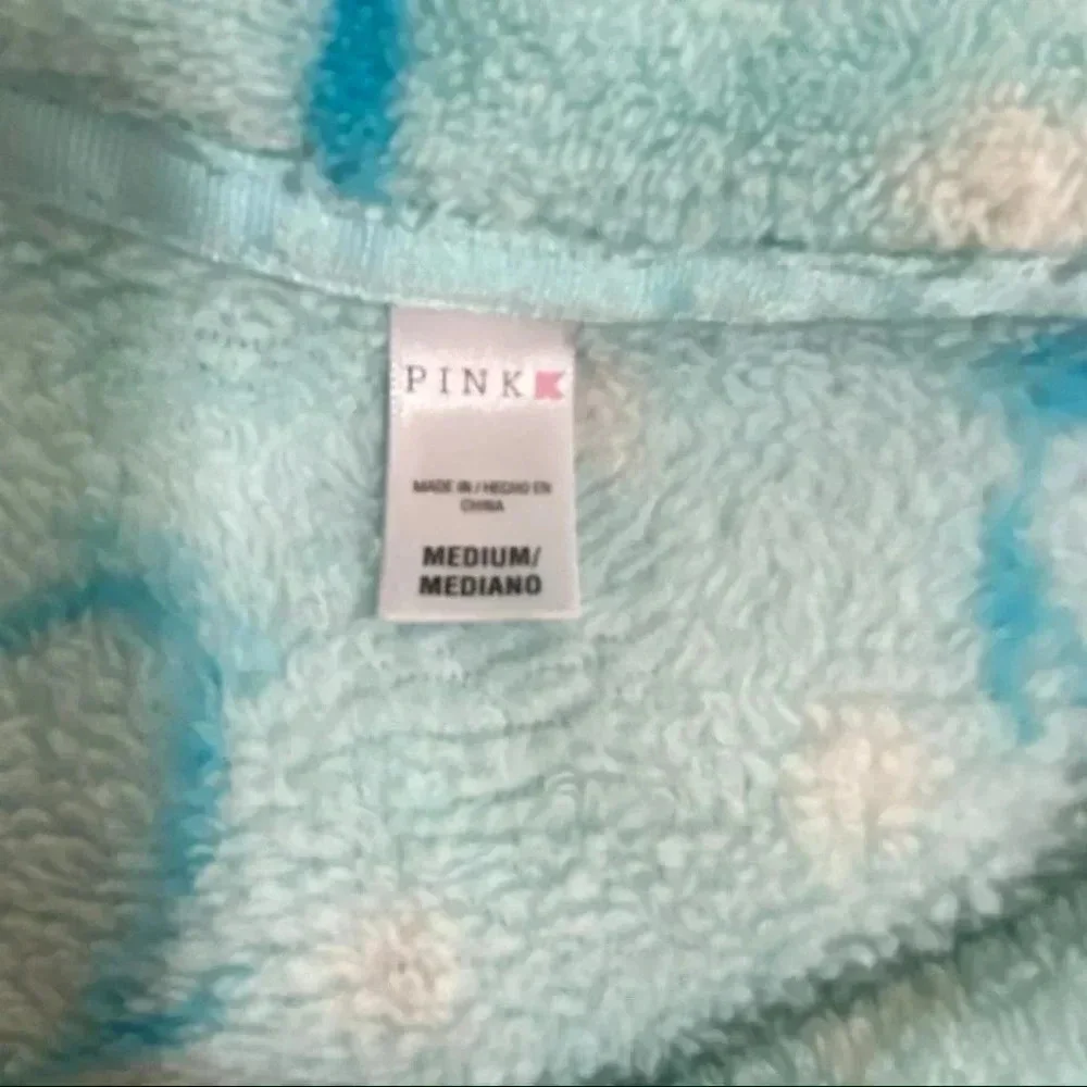 Pink M Fuzzy‎ Aqua penguin pjs set